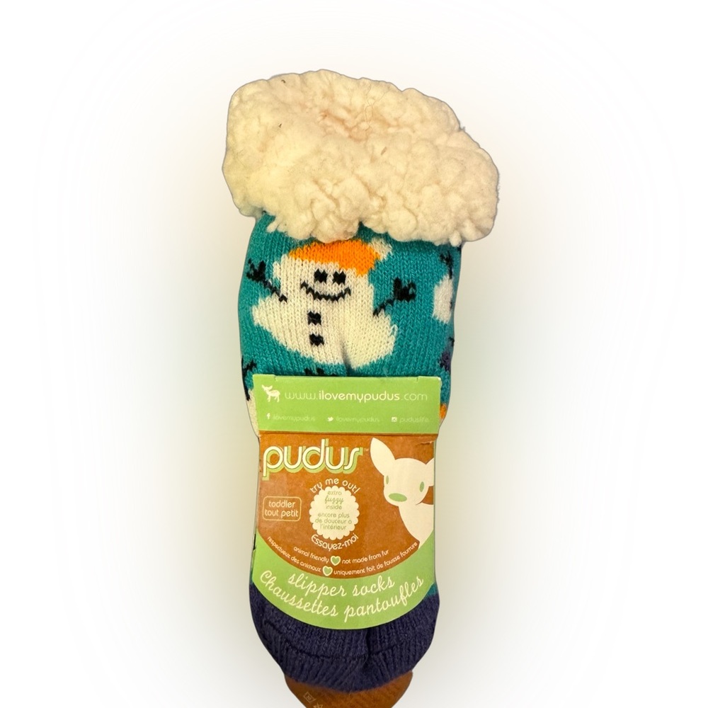 NWT Pudus snowman slipper socks